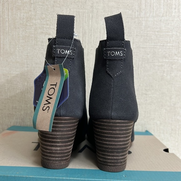 WOMEN’S TOMS KAYLEY BOOTIES IN PAVEMENT GREY SIDE. BRAND NEW IN BOX! SIZE 7.5 - Picture 4 of 9